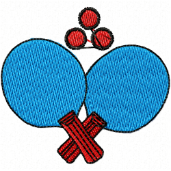 Racket Embroidery Design 2 Racket Embroidery Design 2